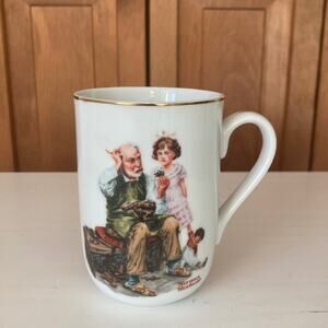 Vintage Norman Rockwell “The Cobbler” Collectible Mug